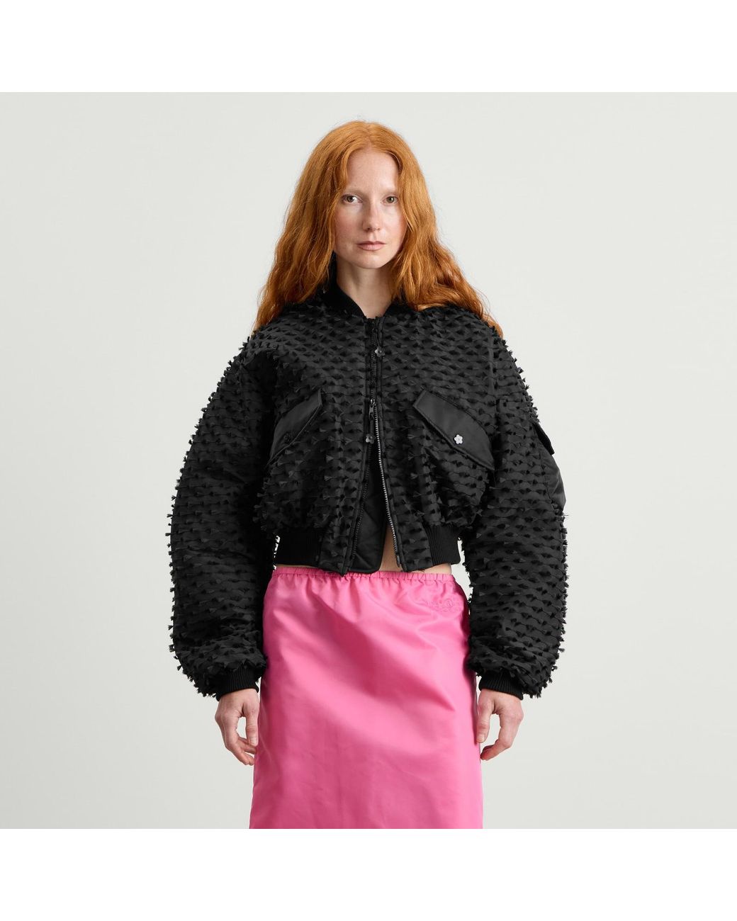 CECILIE BAHNSEN Black Callie Bomber Jacket