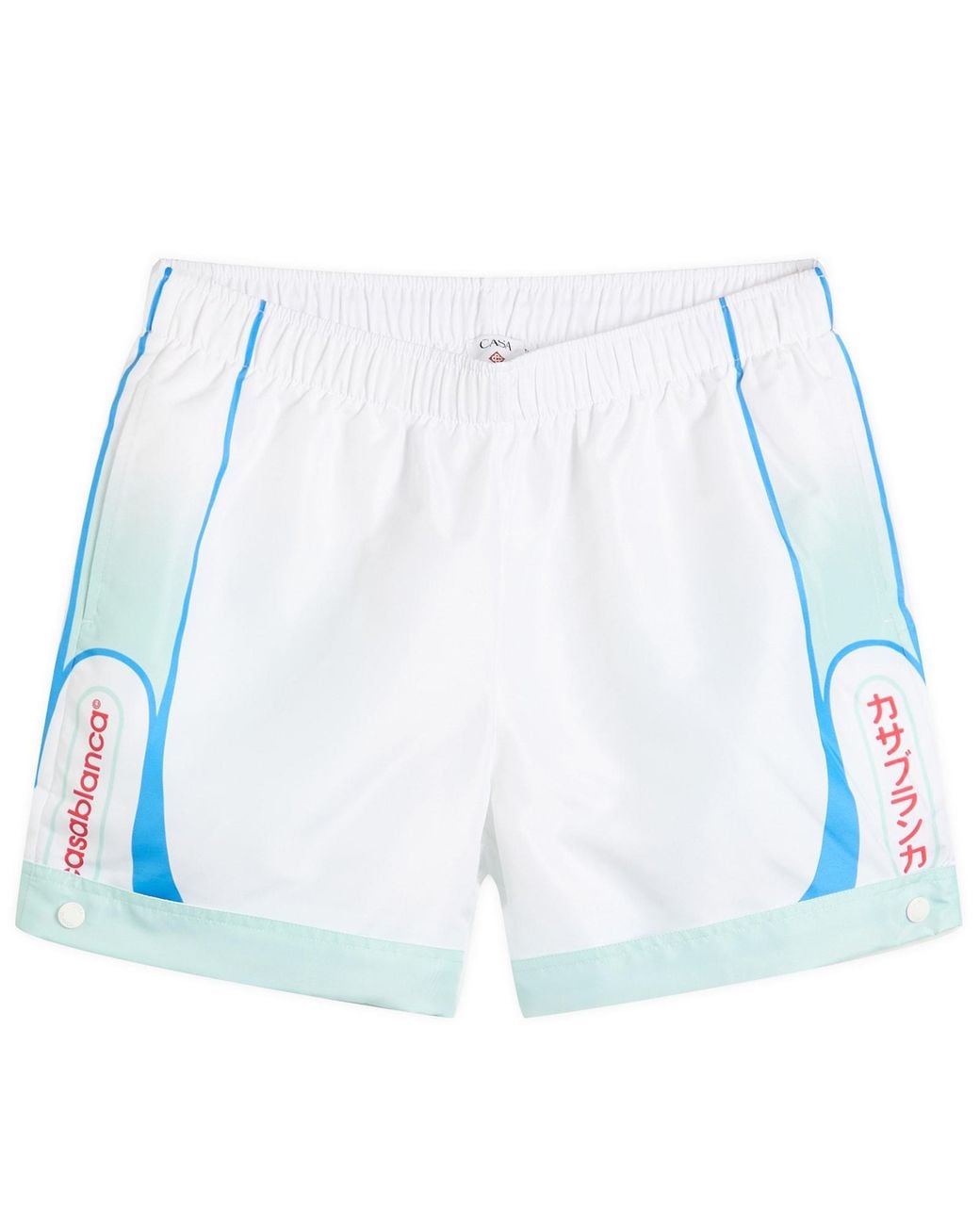 Casablanca Blue Fuji Printed Swim Shorts for men