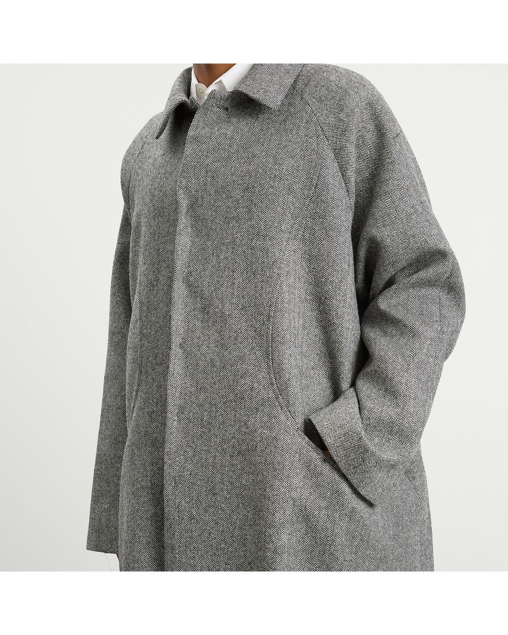 SAGE NATION Gray Takeshi Overcoat for men