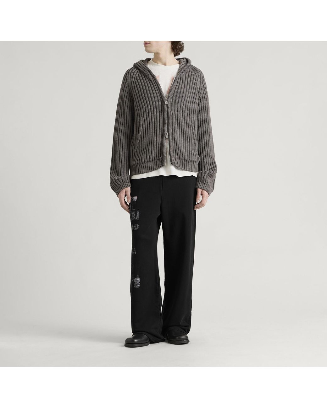 DIESEL Black Tour Open Hem Sweatpants for men