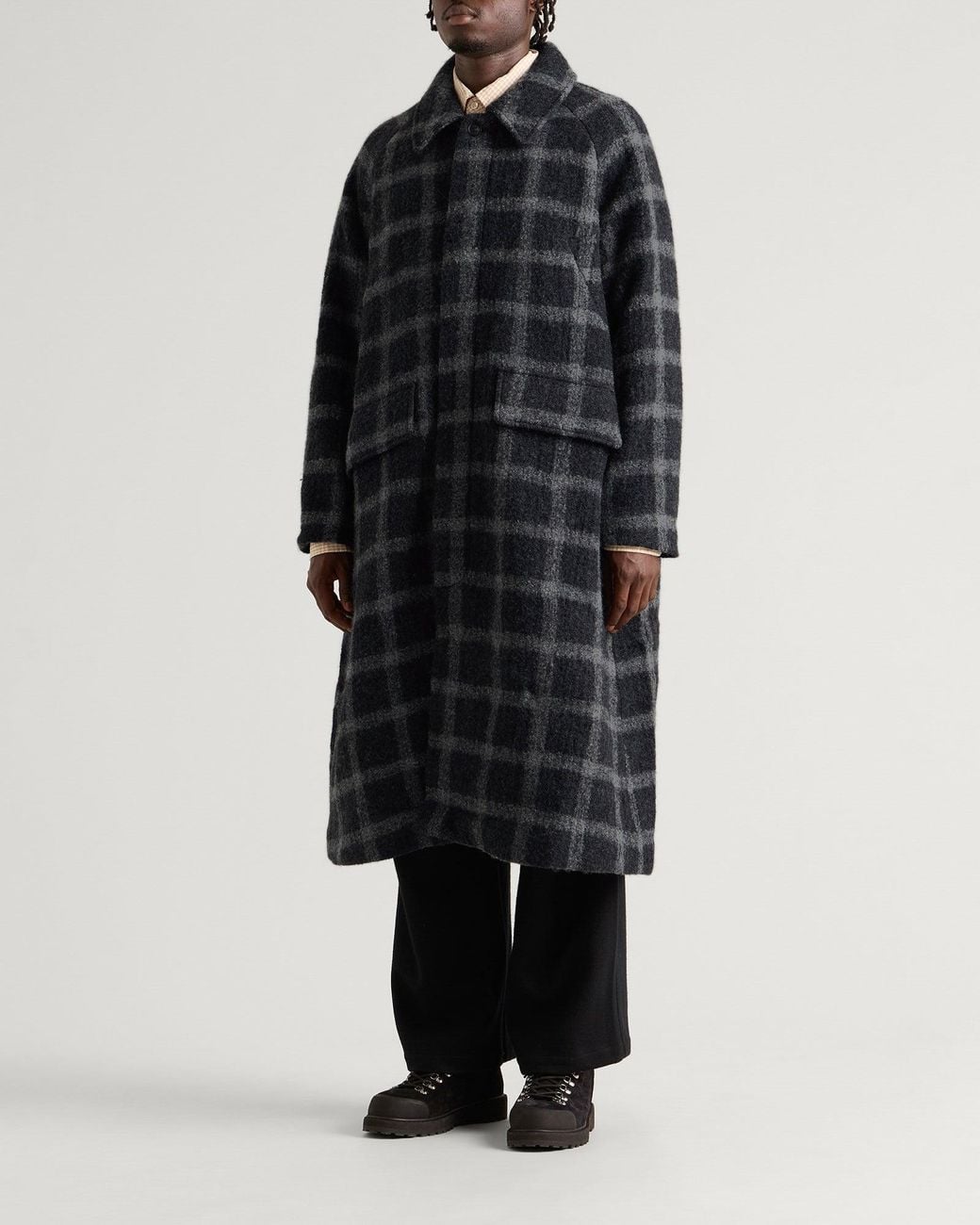 Ganter Black Long Coat Jacket for men