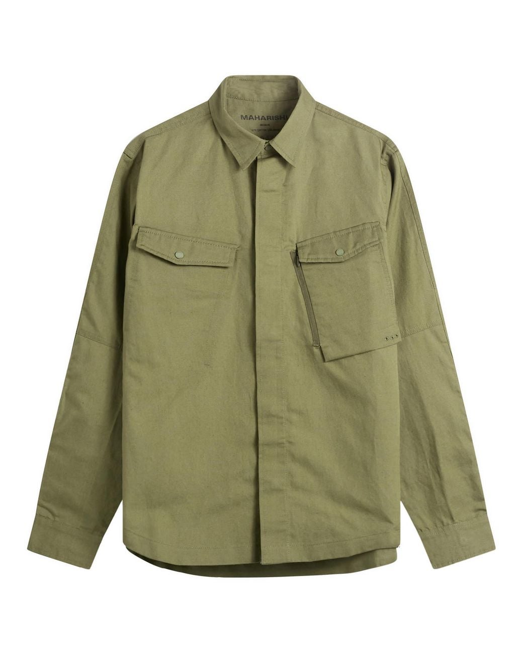 Maharishi Green Hemp Custom Shirt for men