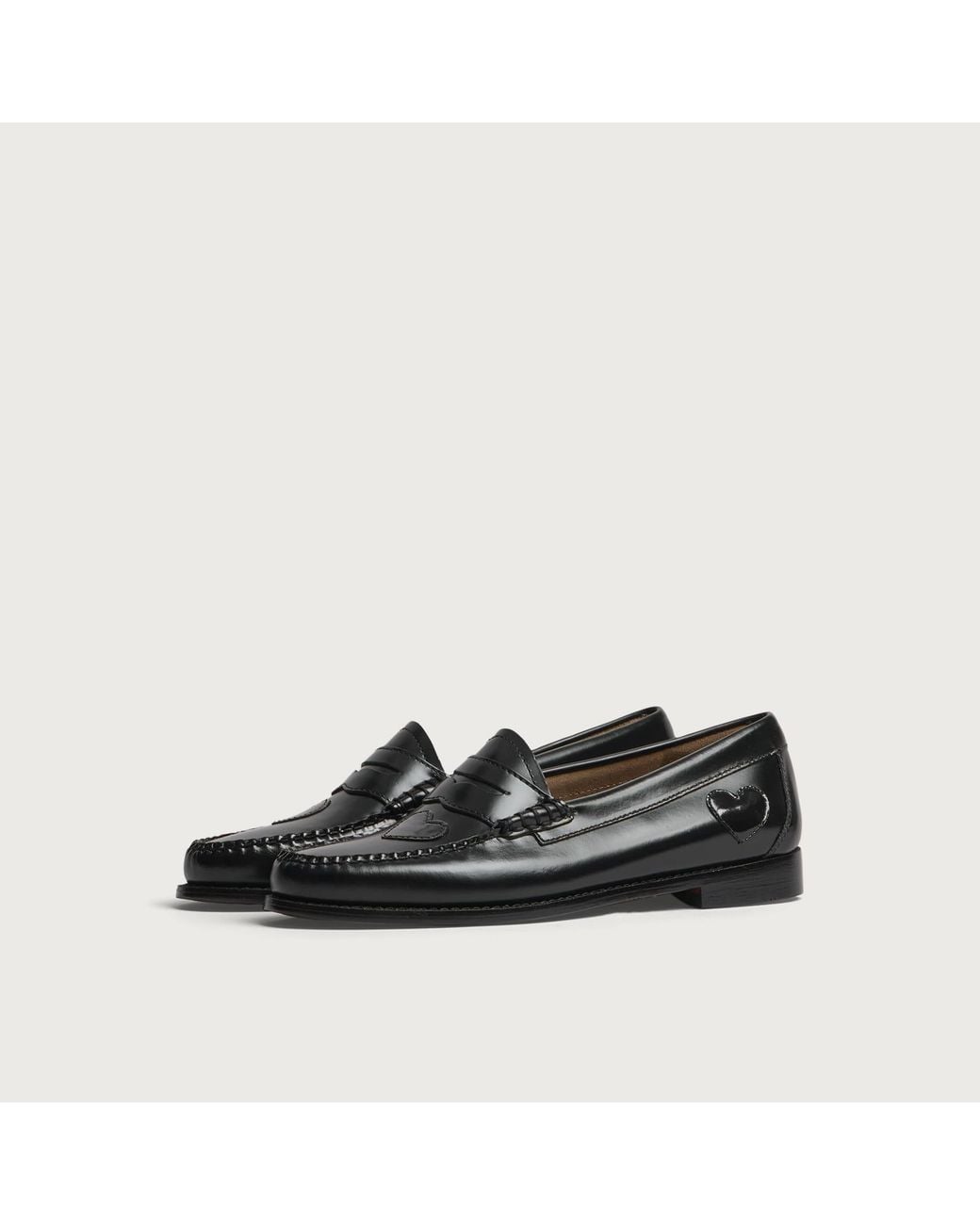 G.H.BASS Black Penny Love Loafers