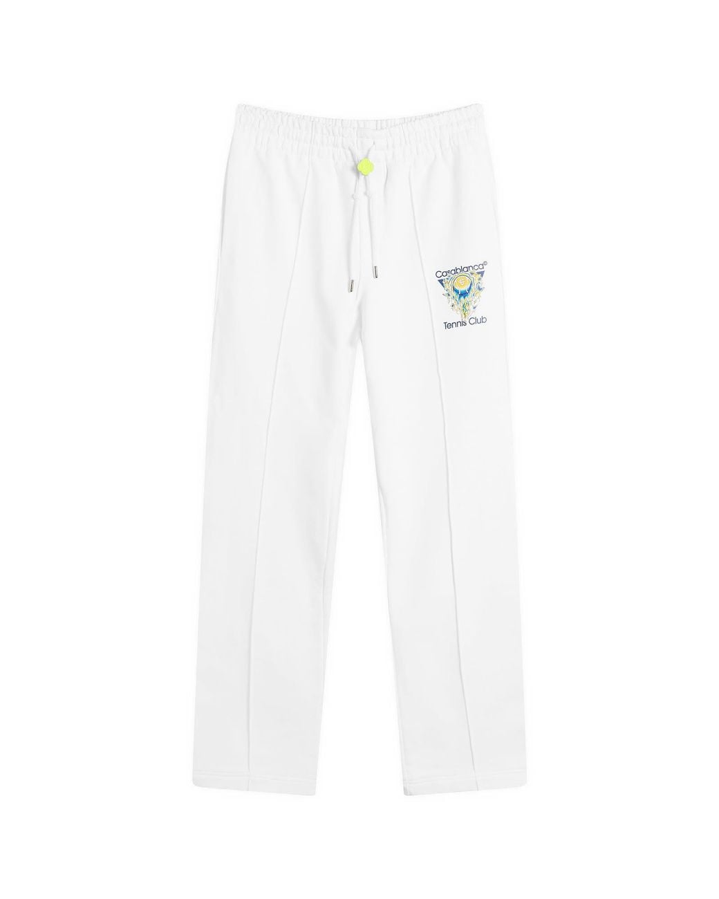 Casablanca White Tennis Club Icon Pintuck Jogger for men