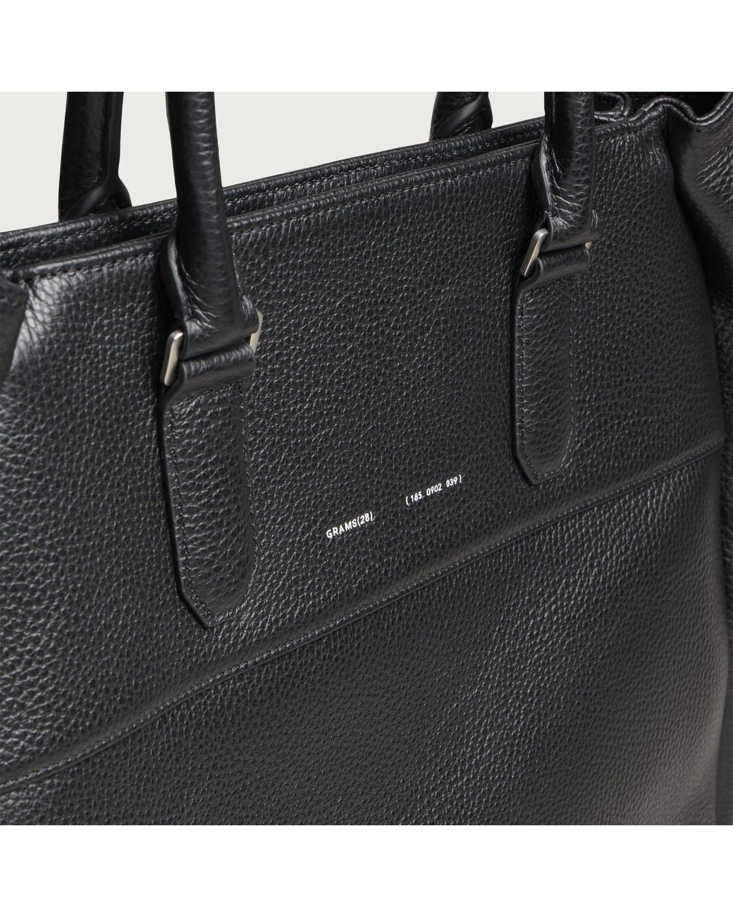 GRAMS28 Black 185 Vertical Tote Bag for men