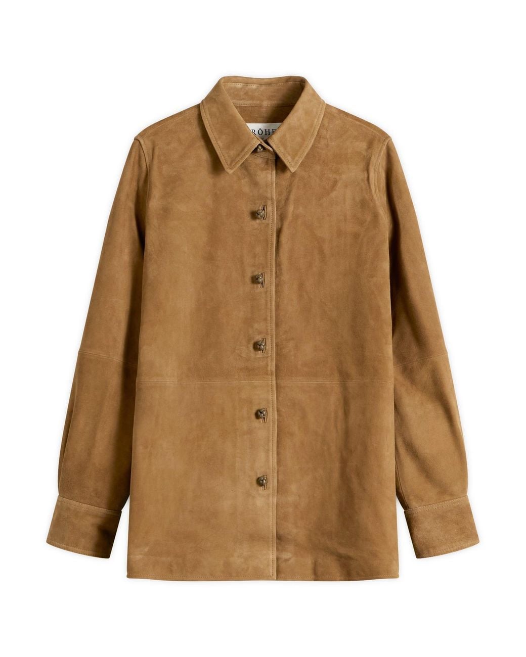 Rohe Brown Suede Pankou Overshirt