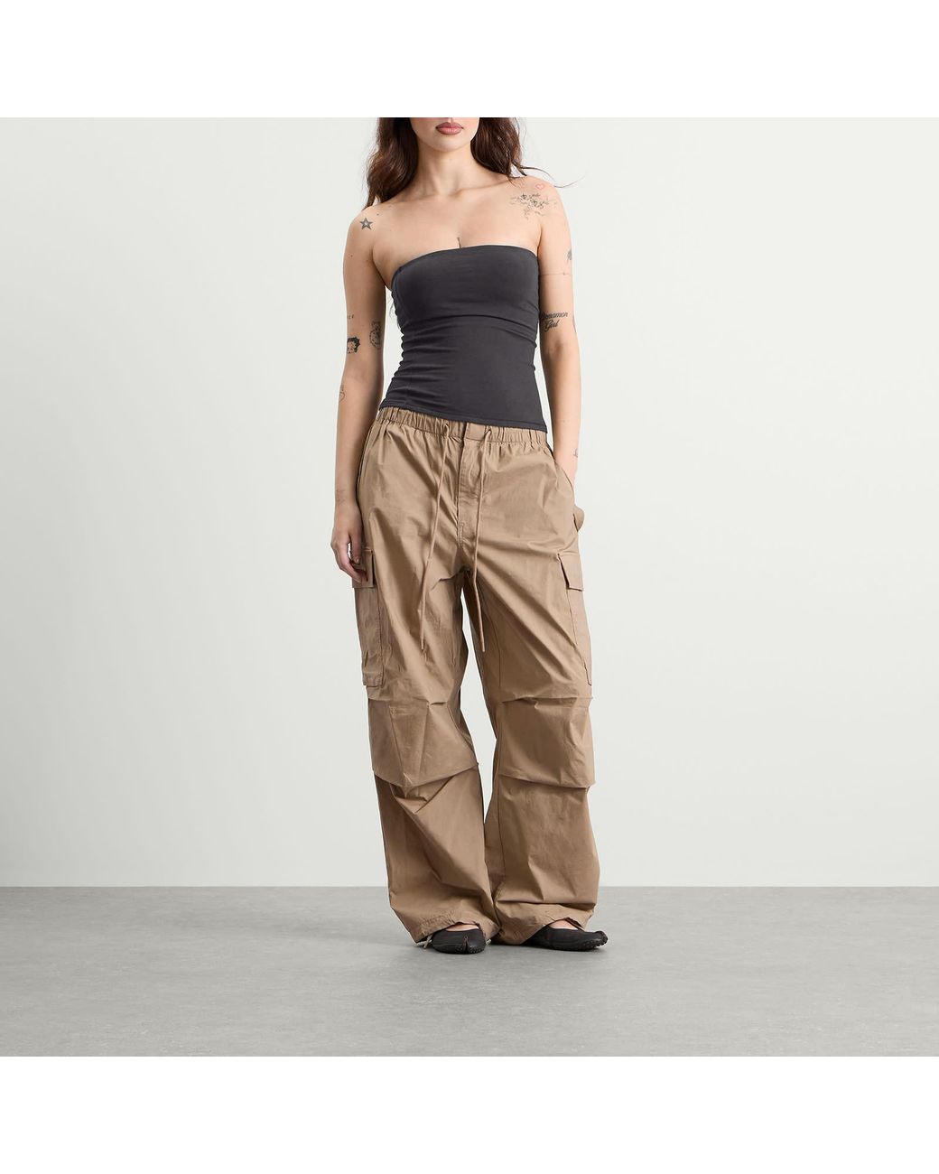 Skims Black Cotton Jersey Tube Top