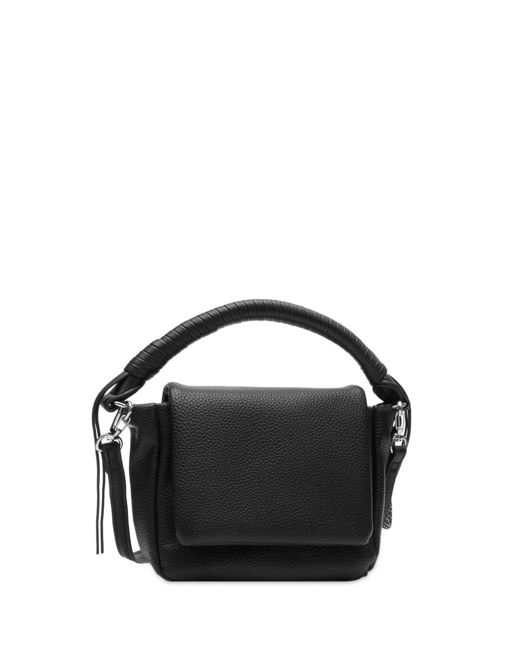 F/CE Tech Leather Mini Pouch Bag in Black | Lyst