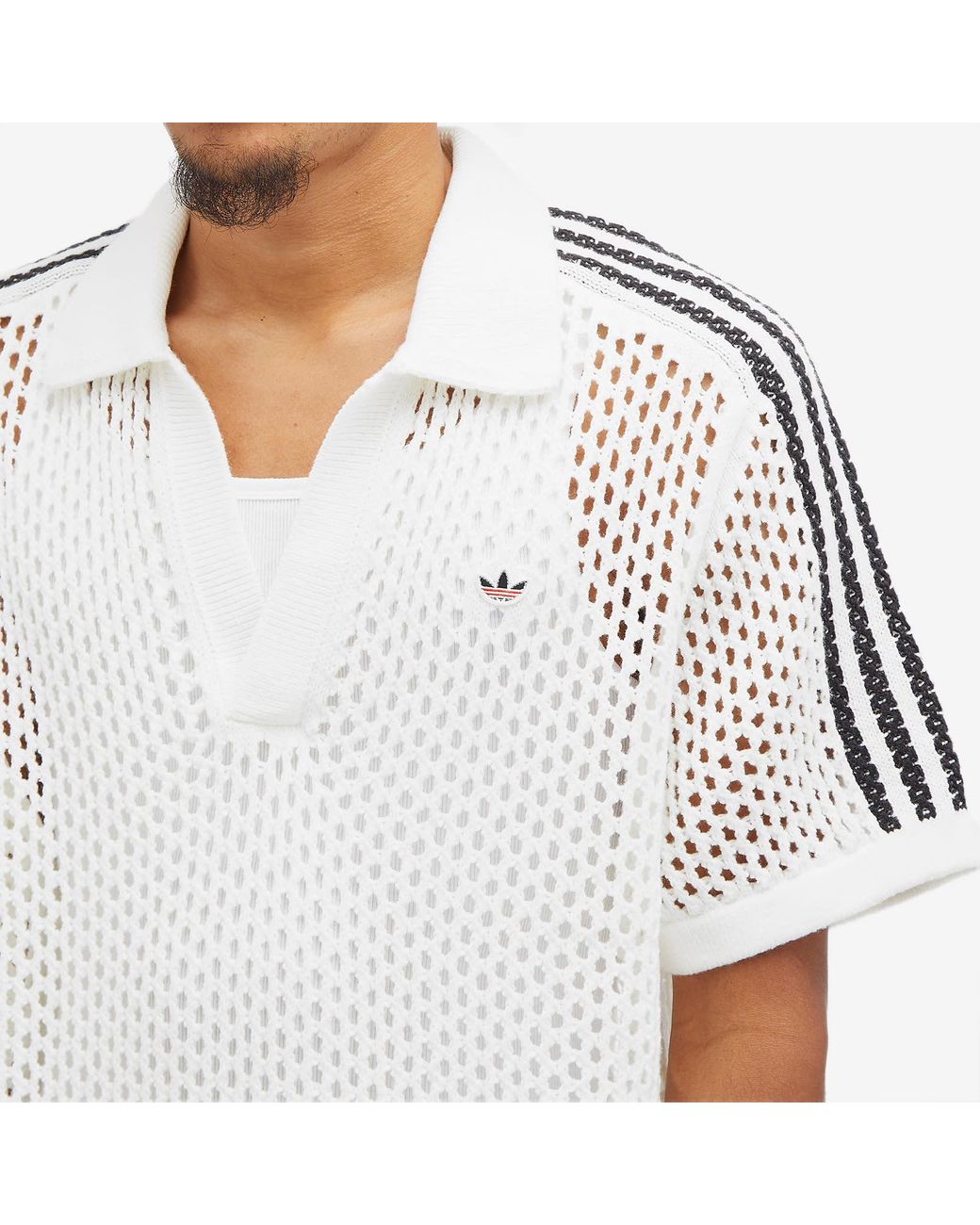 adidas Clot Crochet By Ec Polo in White | Lyst adidas Clot Crochet By Ec Polo in White | Lyst