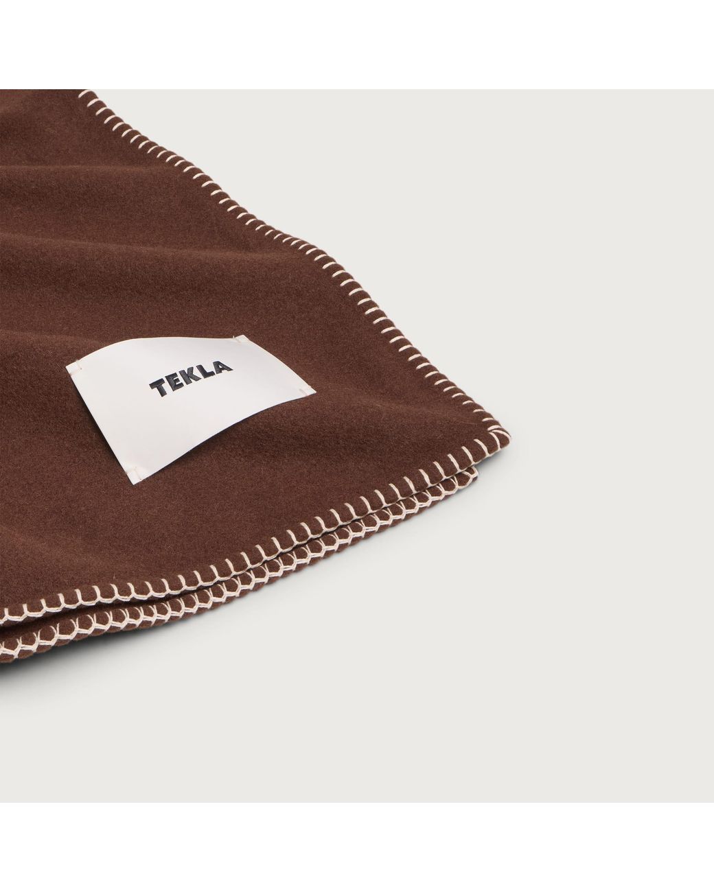 Tekla Brown Lambswool Blanket