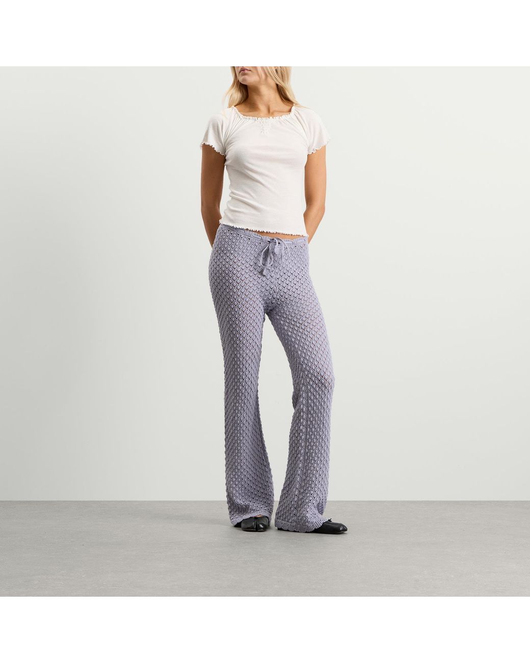 My Mum Made It Purple Daisy Chain Knit Pant