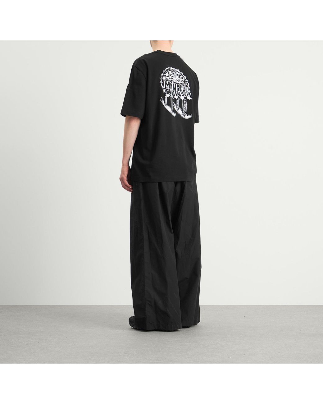 Moncler Black Back Graphic T-Shirt for men