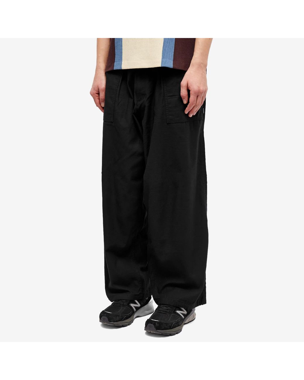 Neighborhood Wide Baker Trousers in Black for Men | Lyst UK