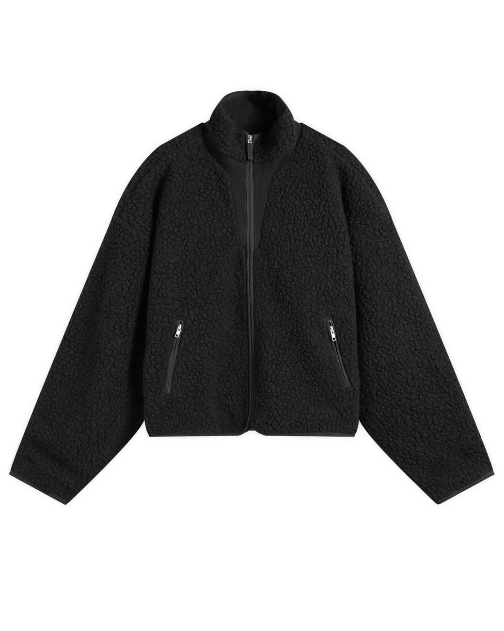 Entire studios Black Fleece Jacket for men