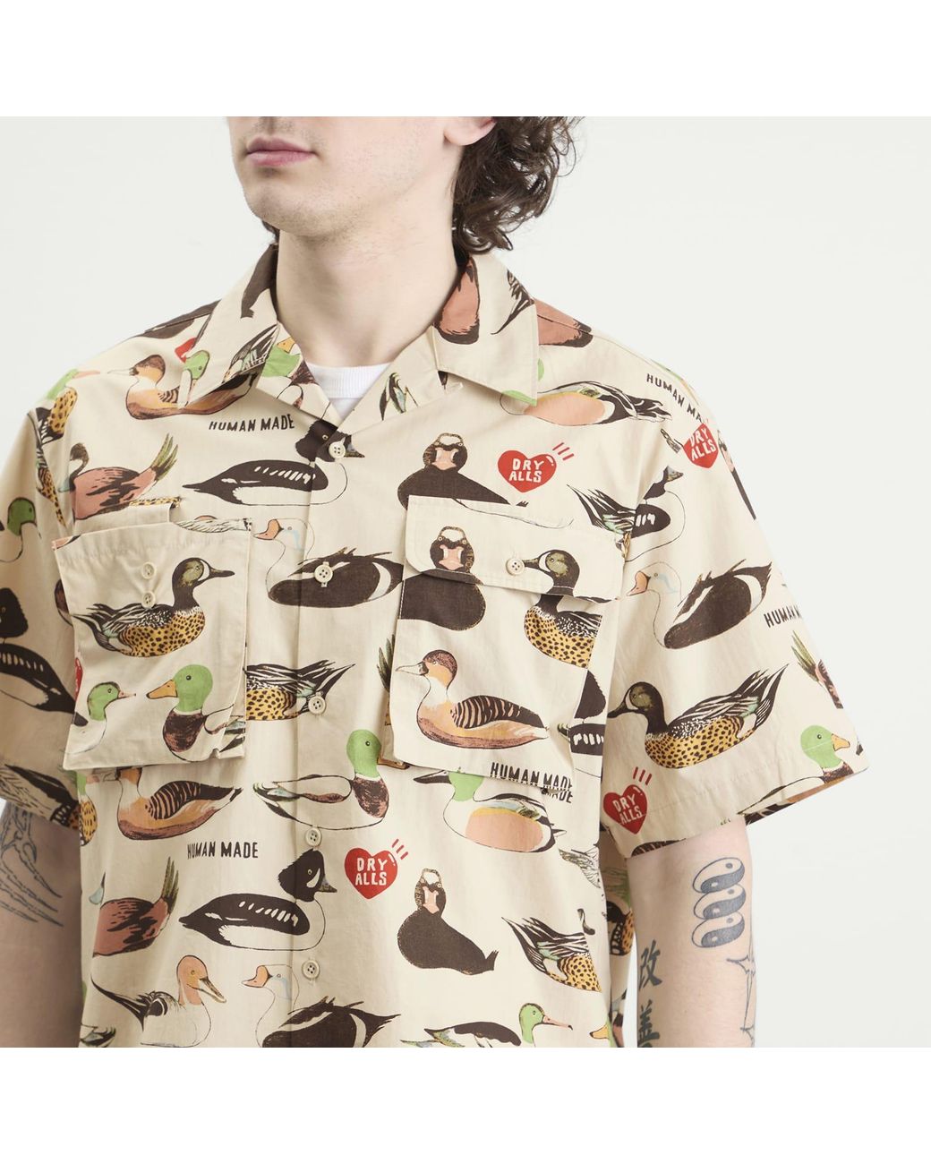 Human Made Natural Decoy Duck Printed Shirt for men