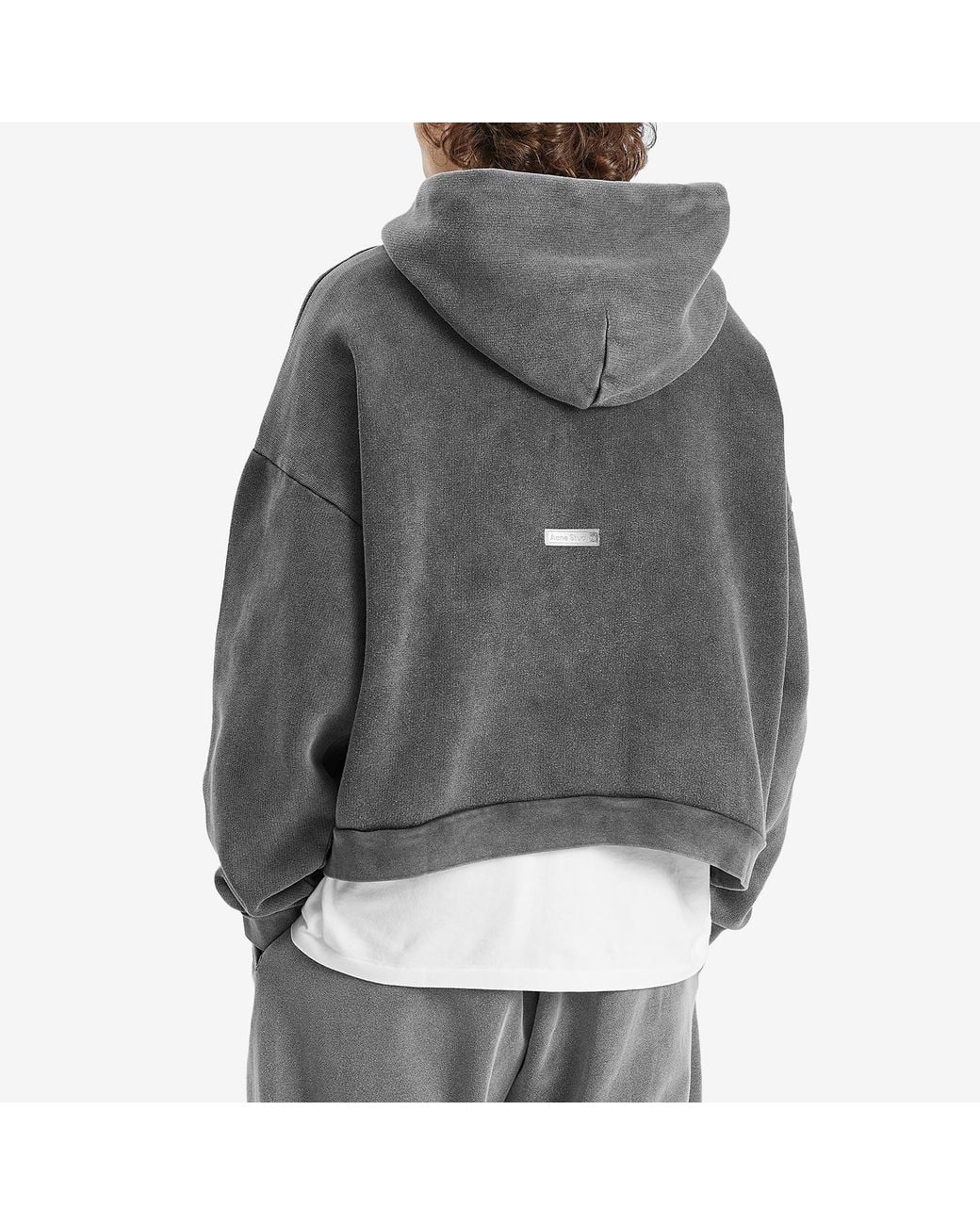 Acne Gray Fester Vintage Hoodie for men