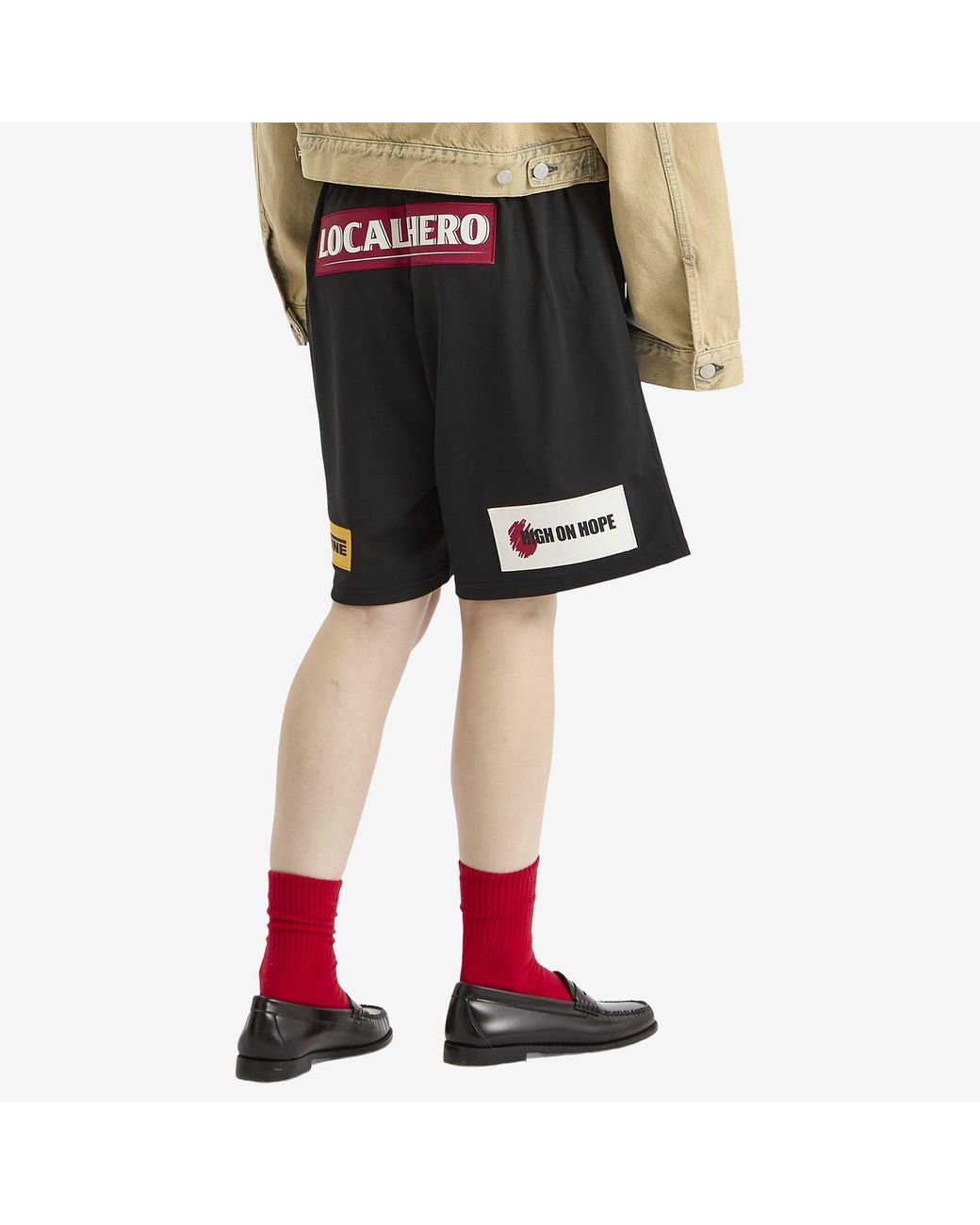 Martine Rose Football Shorts in Black | Lyst