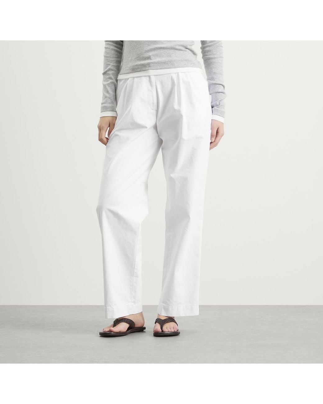 NOTHING WRITTEN White Lena Trouser