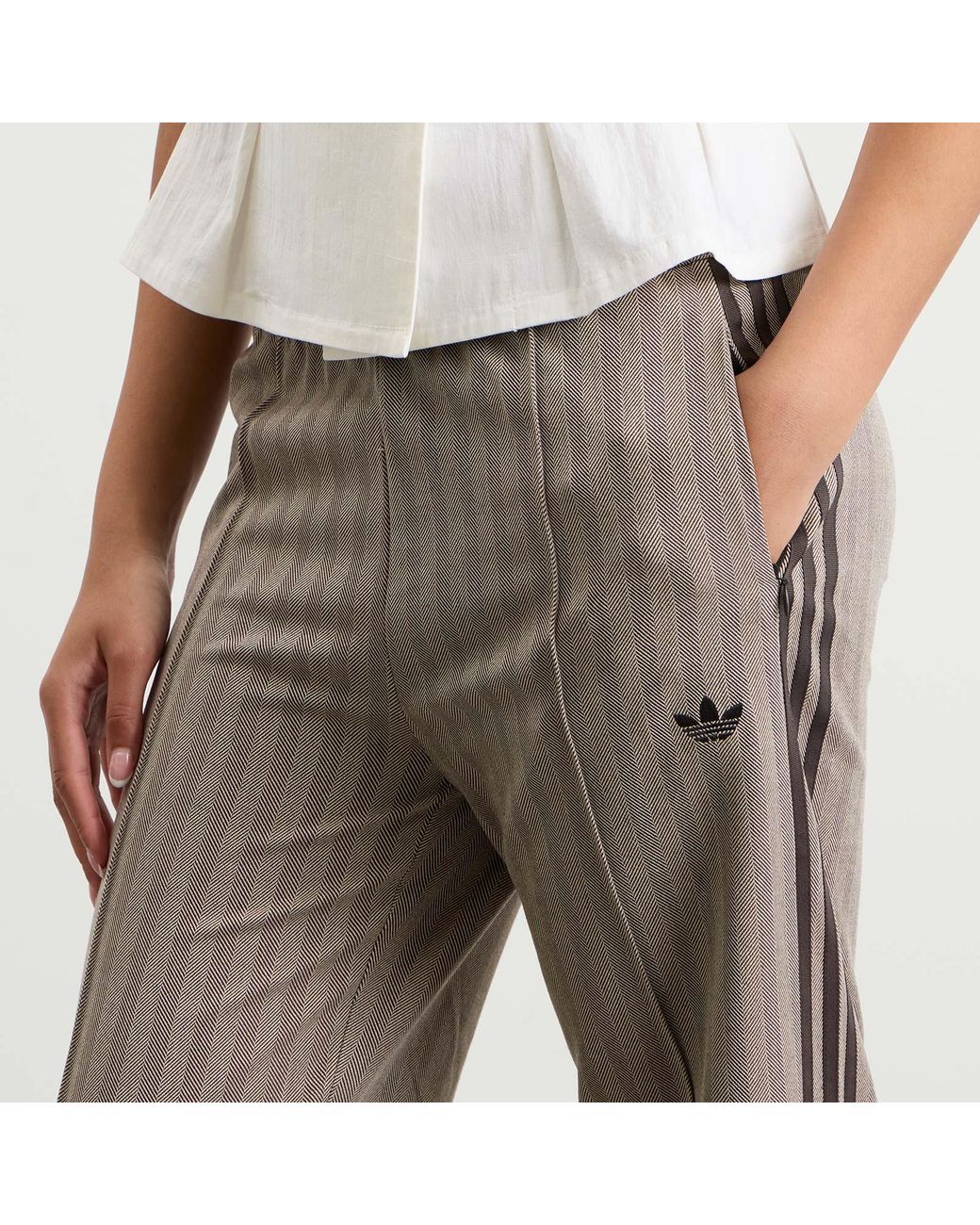 Adidas Gray Tweed Track Pant