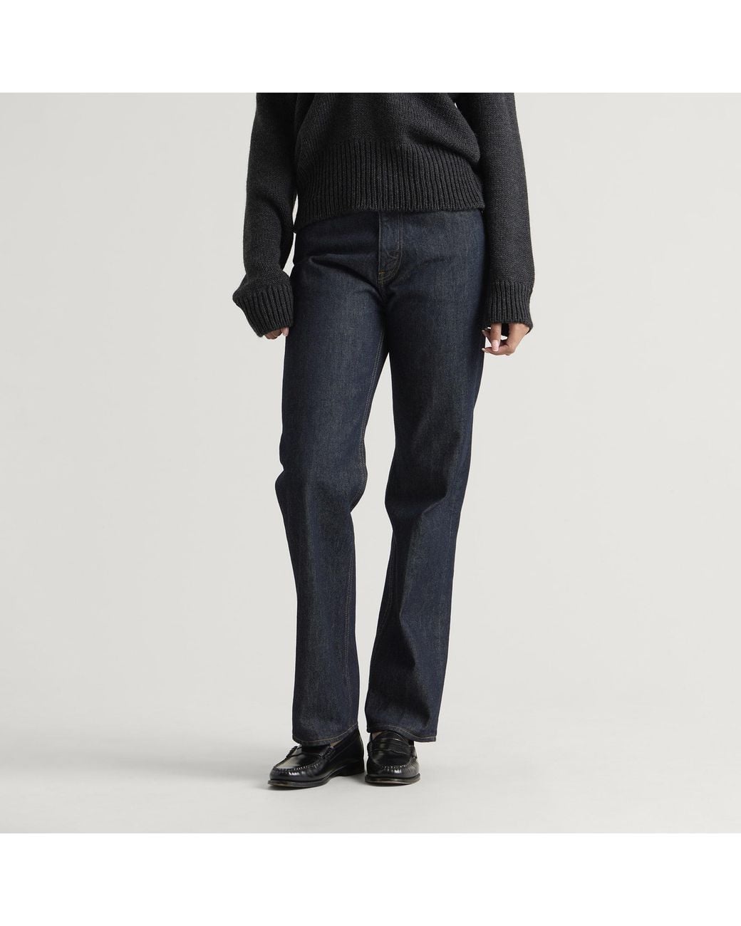Auralee Blue Hard Twist Denim Pants