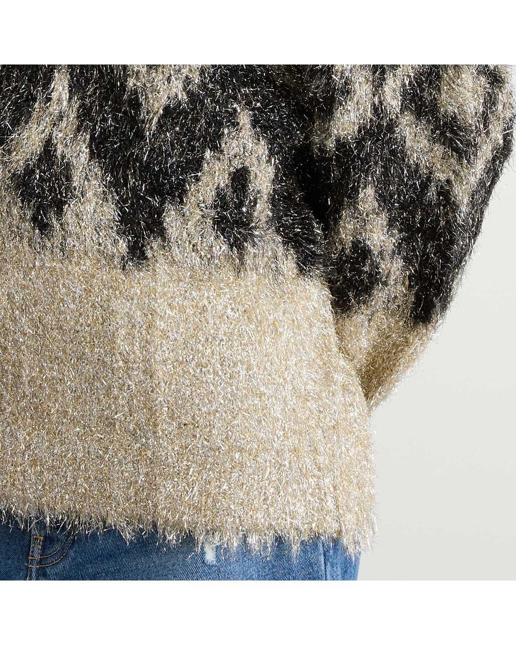 Acne Multicolor Kinai Tinsel Winter Jumper