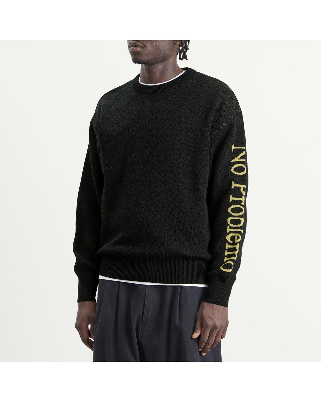 No Problemo Black Jumper for men