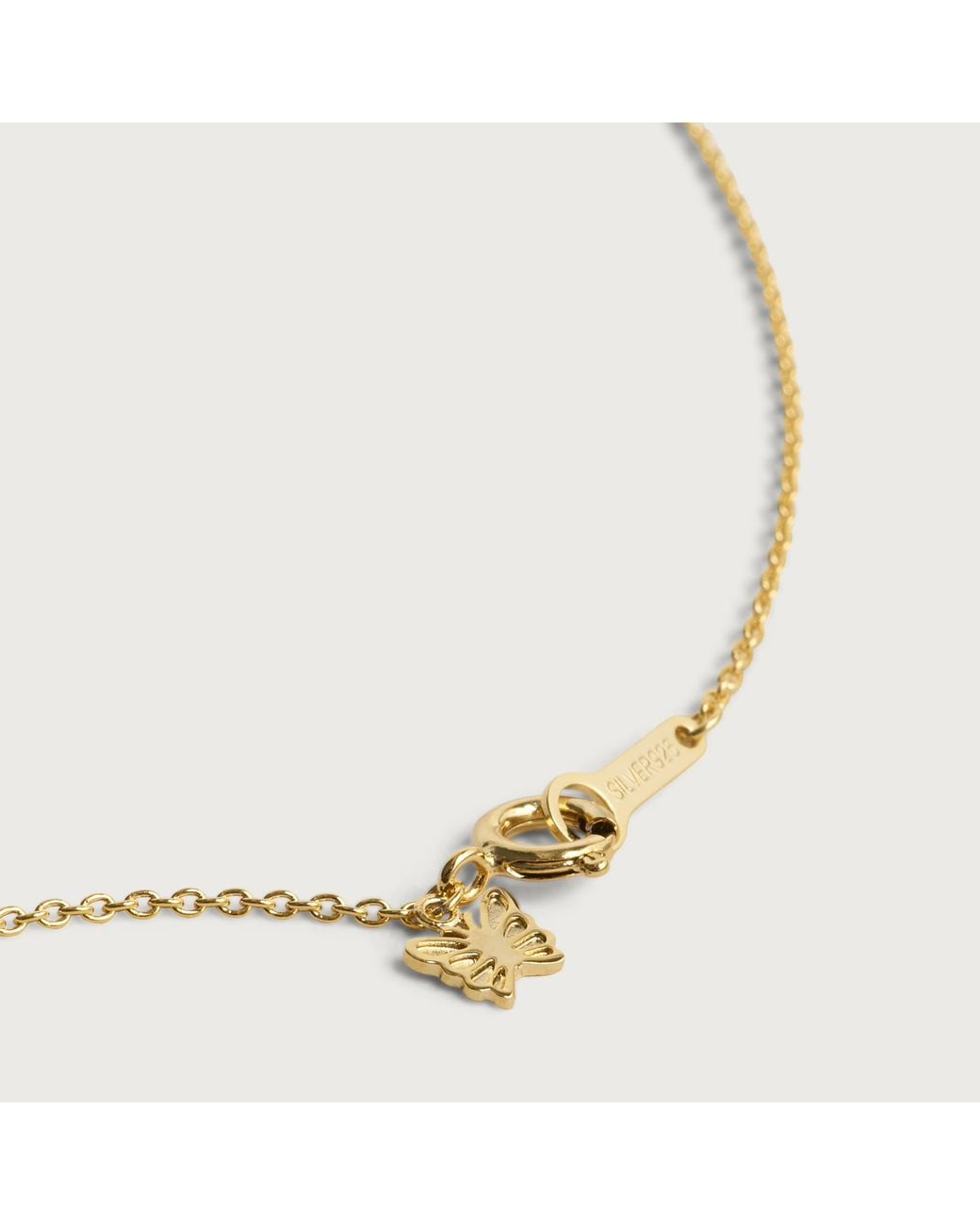 Needles Metallic Plate Pendant Necklace for men
