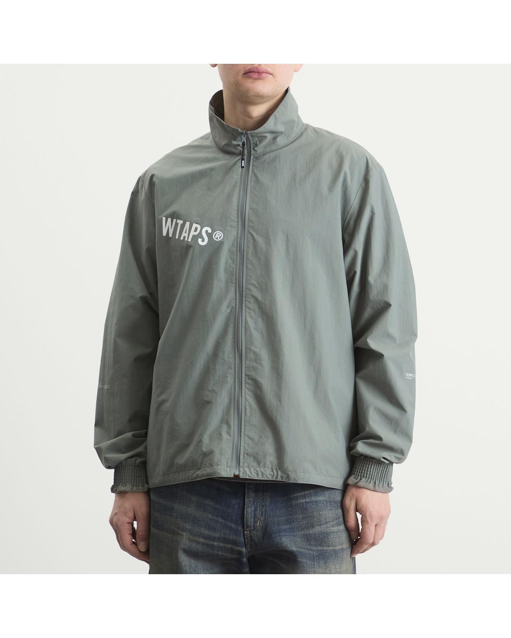 (w)taps Gray Track Jacket for men