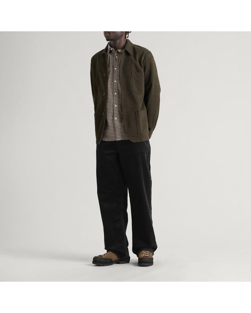 Norse Projects Blue Korshavn Relaxed 5 Pocket Corduroy Trousers for men