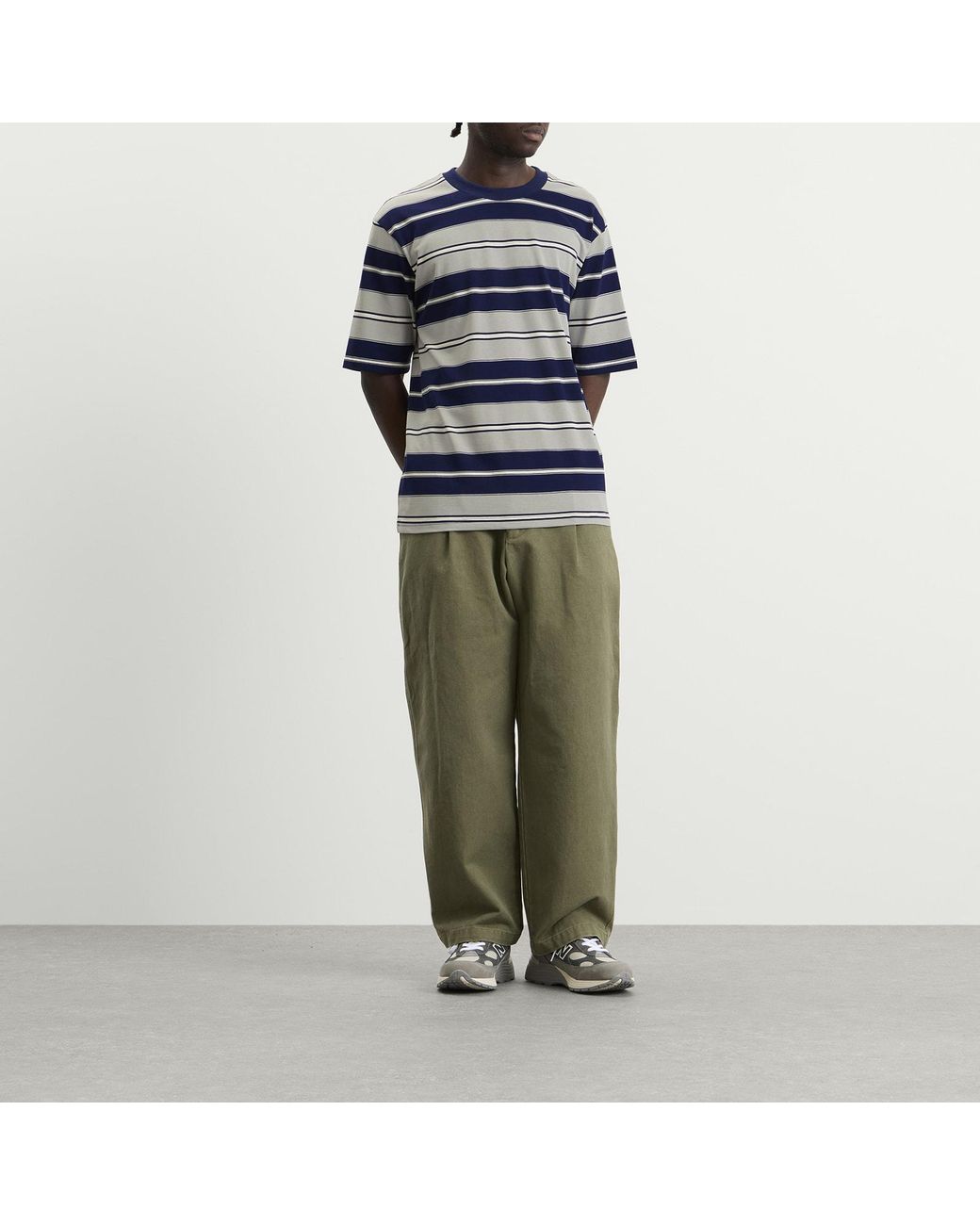 BOUND Blue Nautico Stripe T-Shirt for men