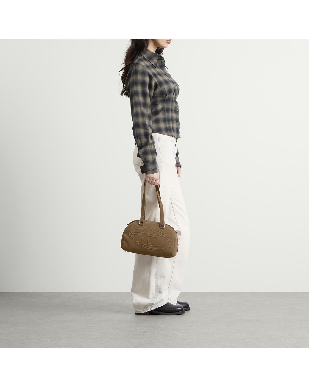 DIESEL Brown 1Dr Dome Shoulder Bag