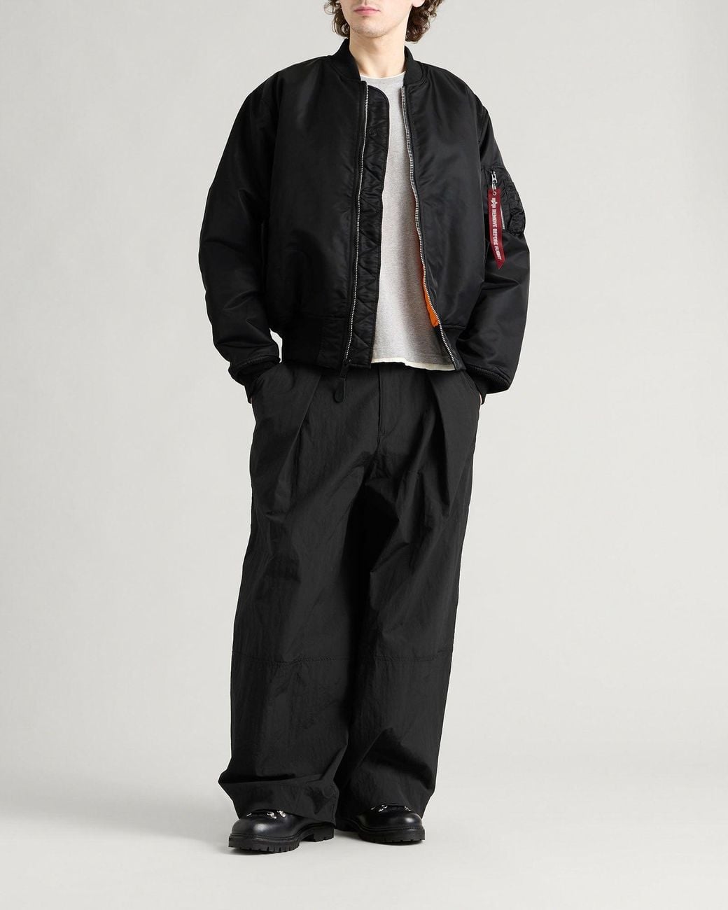 Alpha Industries Black Ma-1 Heritage Bomber Jacket for men