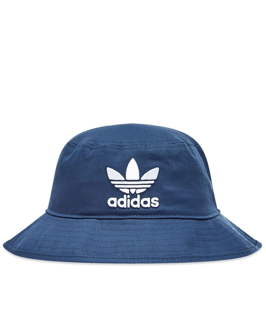adidas Cotton Bucket Hat in Marine (Blue) for Men Lyst