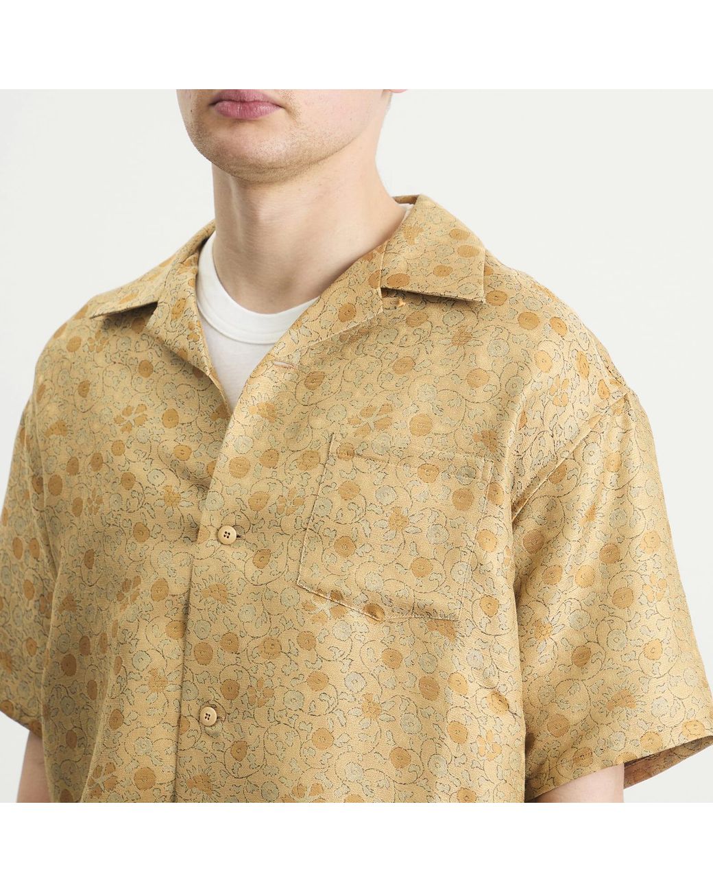 Visvim Natural Crosby Jacquard Shirt for men