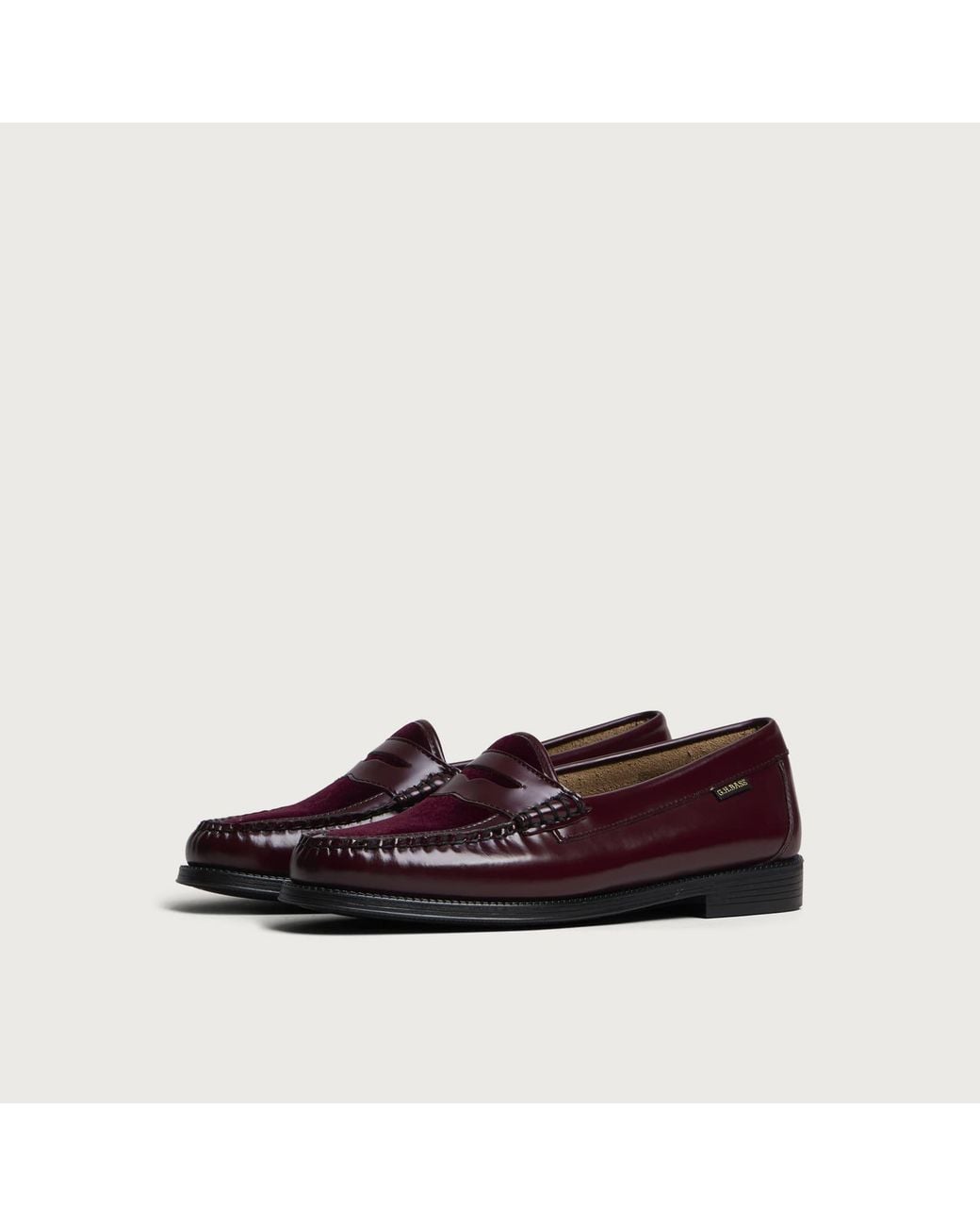 G.H.BASS Brown Easy Weejun Penny Velvet Loafers