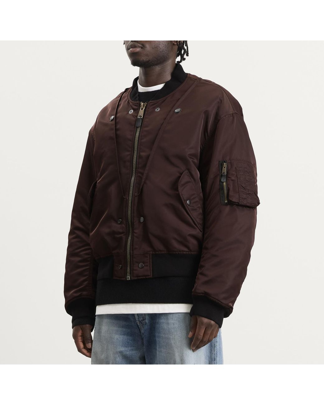Maison Margiela Black Reversible Bomber Jacket for men
