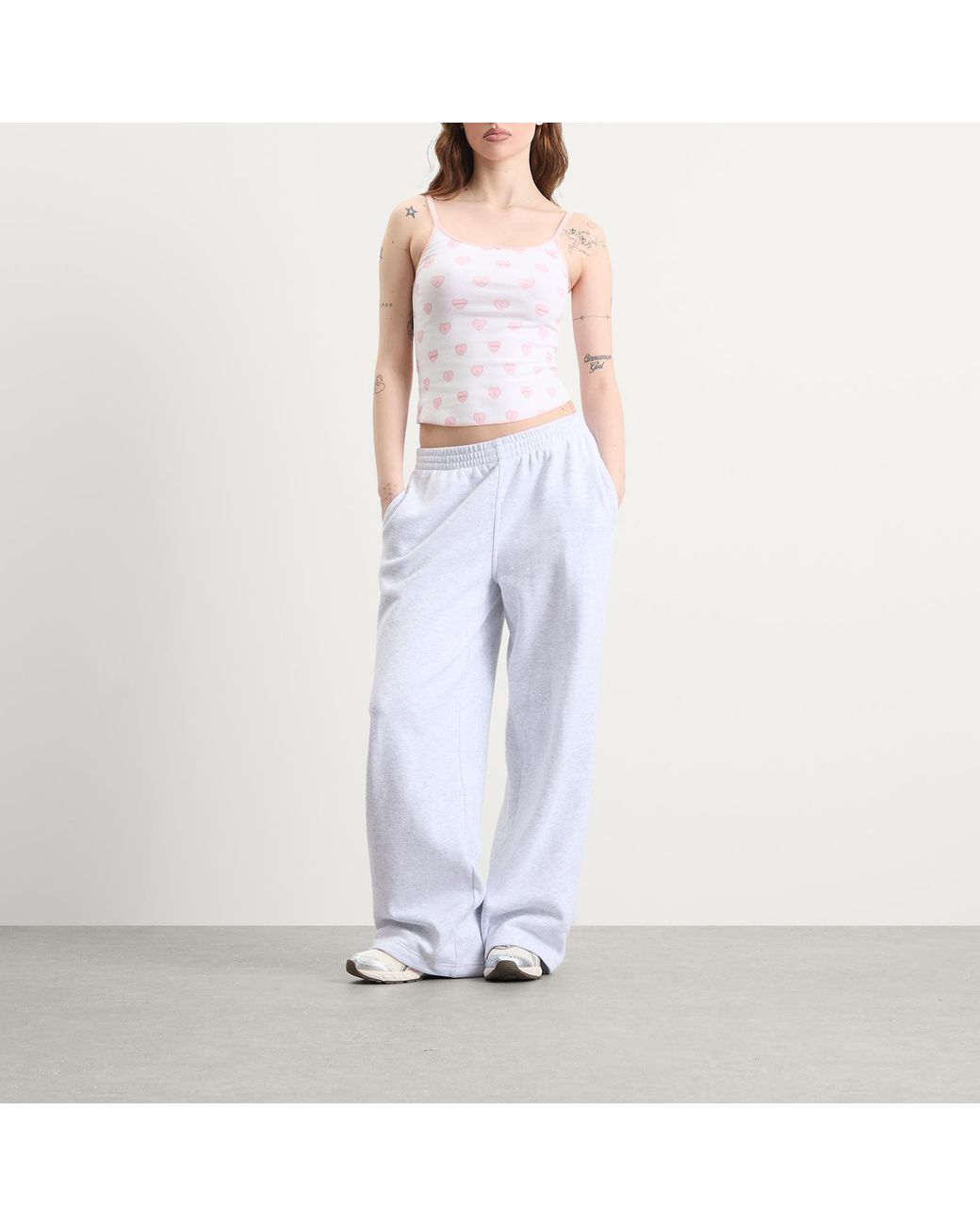 Skims Pink Pointelle Tank