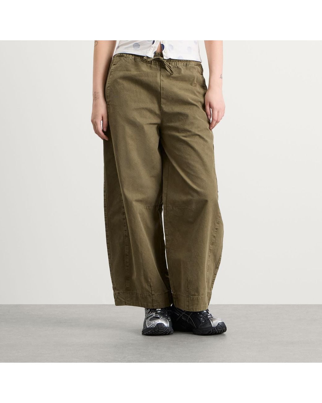 Damson Madder Green Felix Twill Trousers