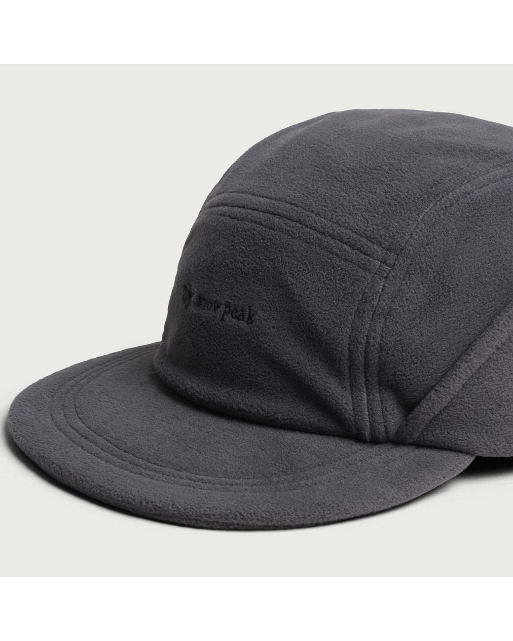 Snow Peak Black Polartec Ear Cuff Cap for men