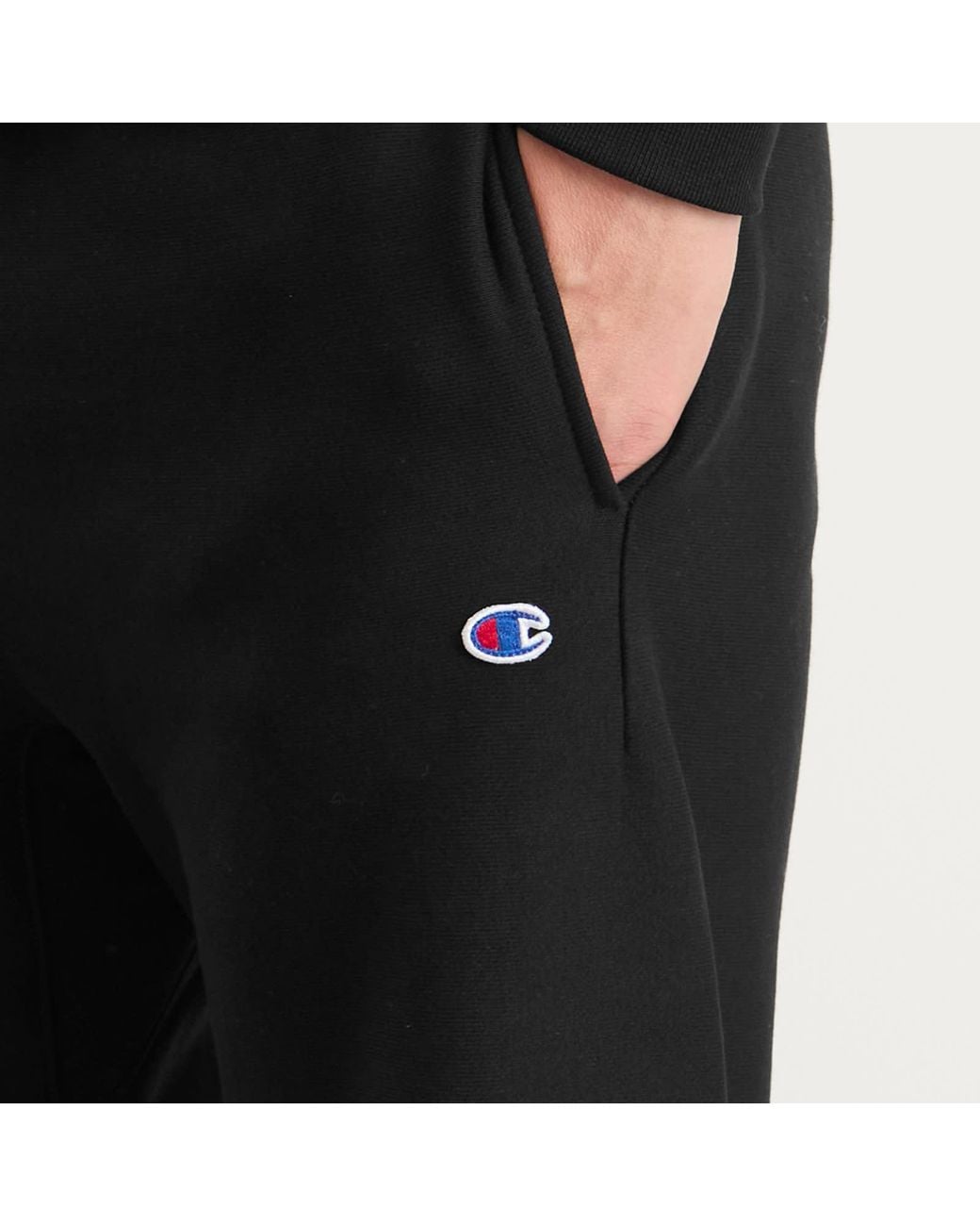 Champion Black Classic Straight Hem Sweat Pants for men