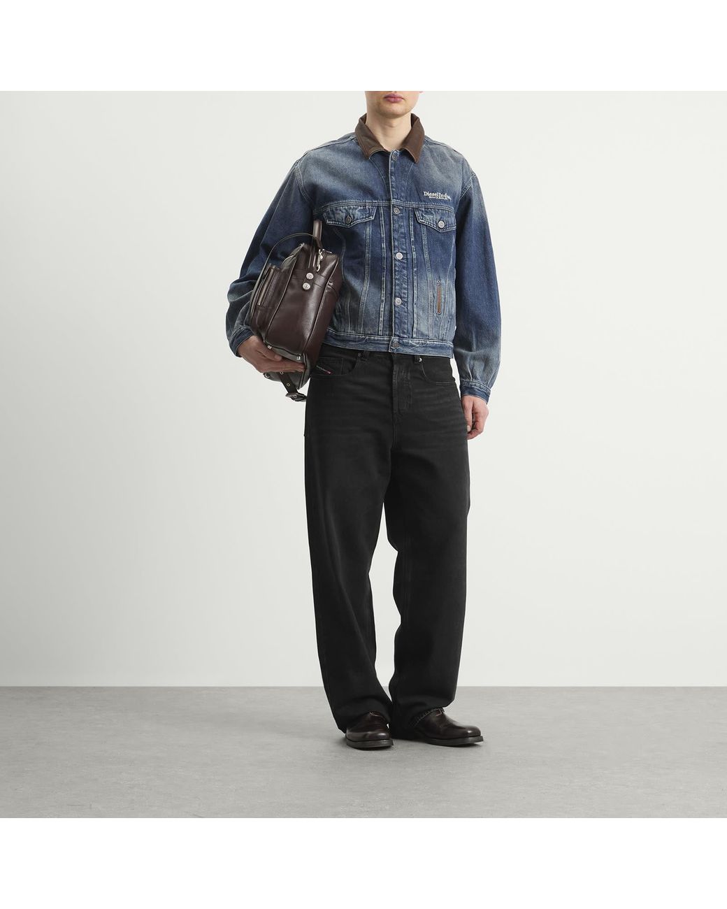 DIESEL Blue Denver Denim Jacket for men