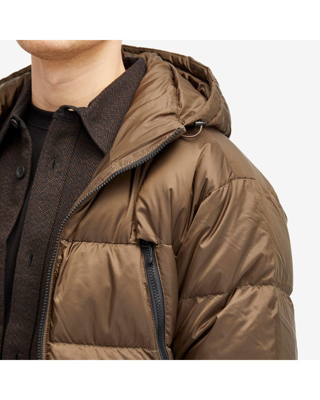 FRIZMWORKS Brown Altavia Down Jacket for men