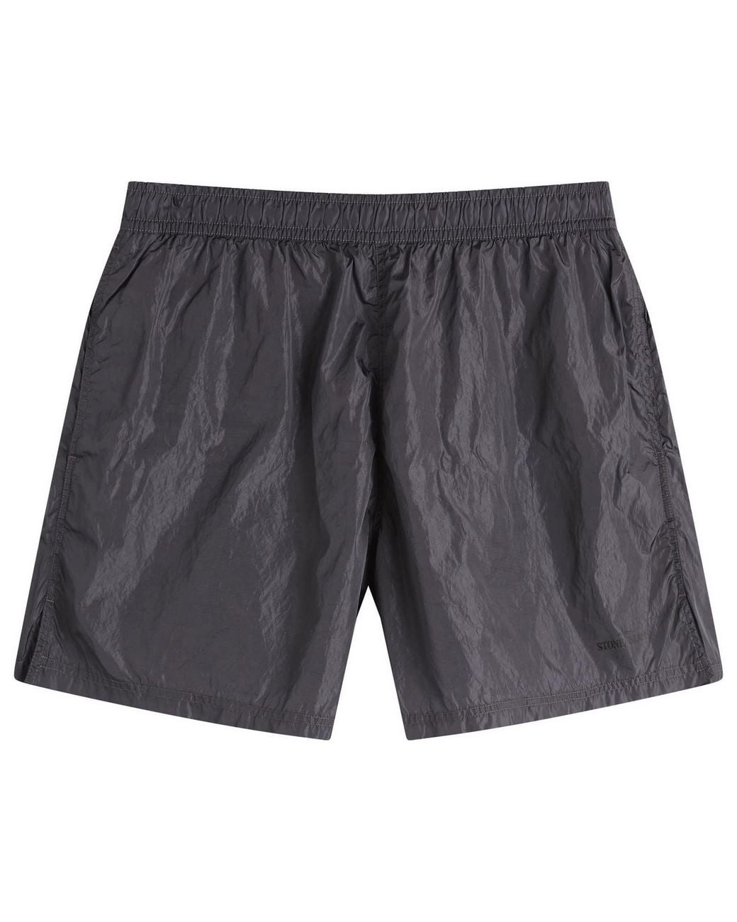 Stone Island Gray Water Reactive Faded Camo Swim Shorts for men
