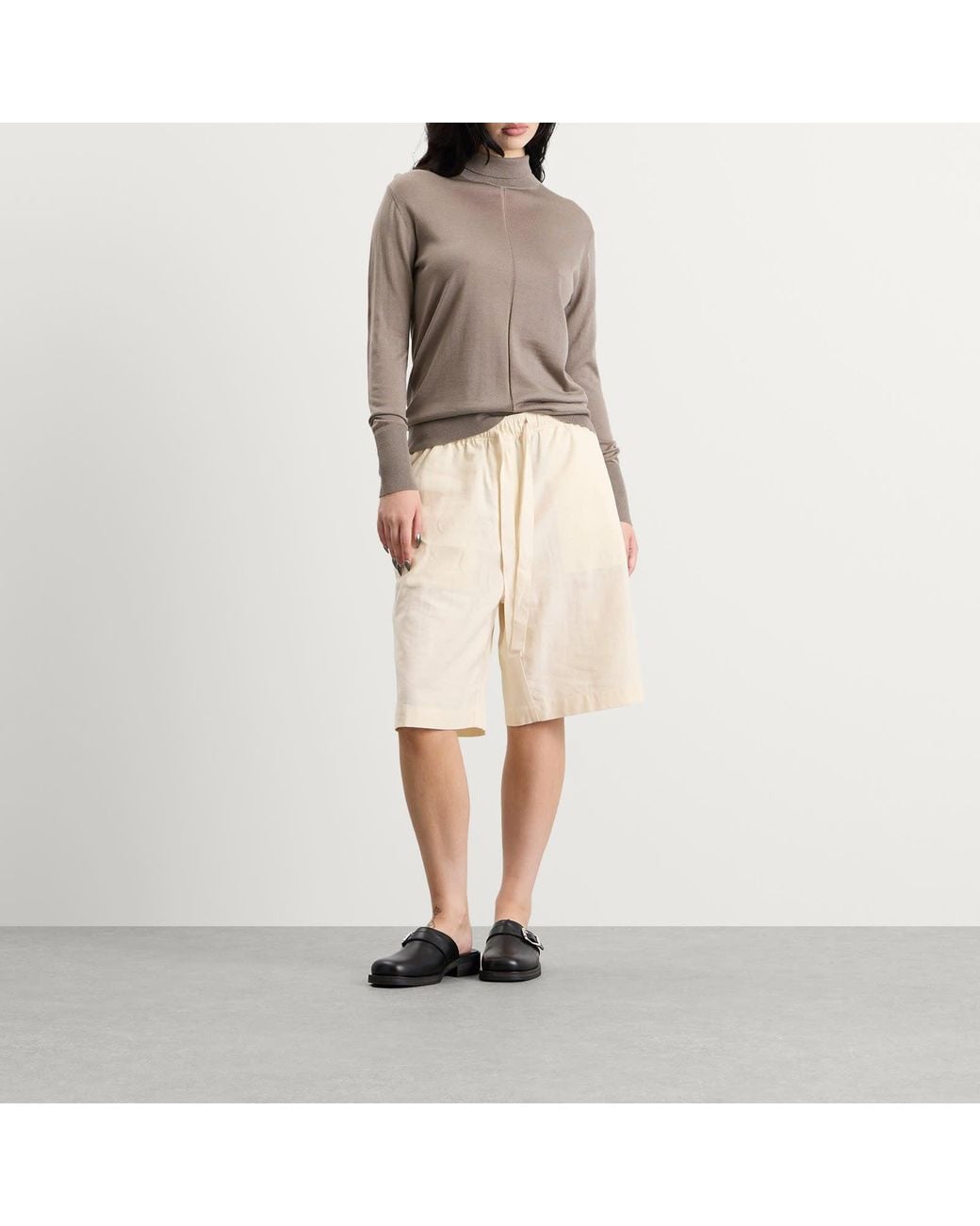 Studio Nicholson Brown Eide Long Sleeve Turtleneck