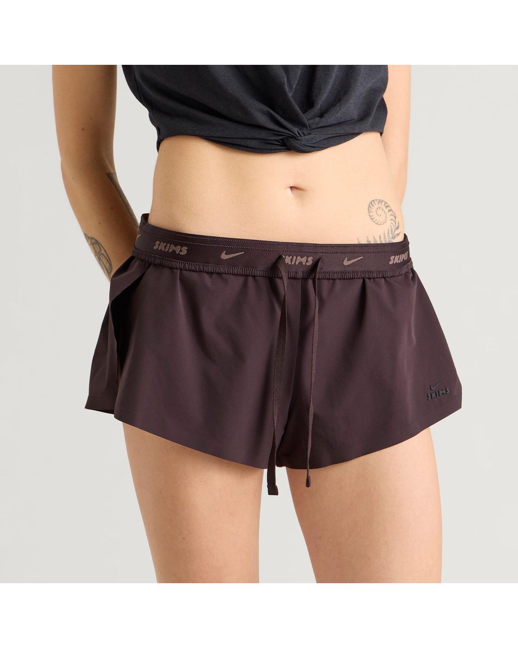 Nike Purple Skims Stretch Nylon Runner Shorts