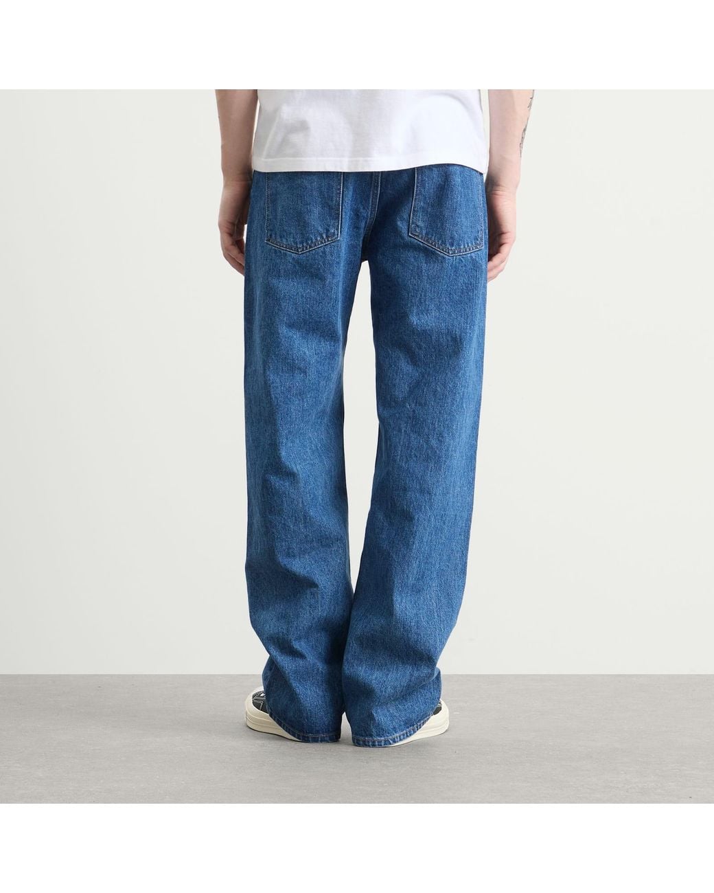 Nomarythm Textile Blue Bandana Embroidery Denim Jeans for men