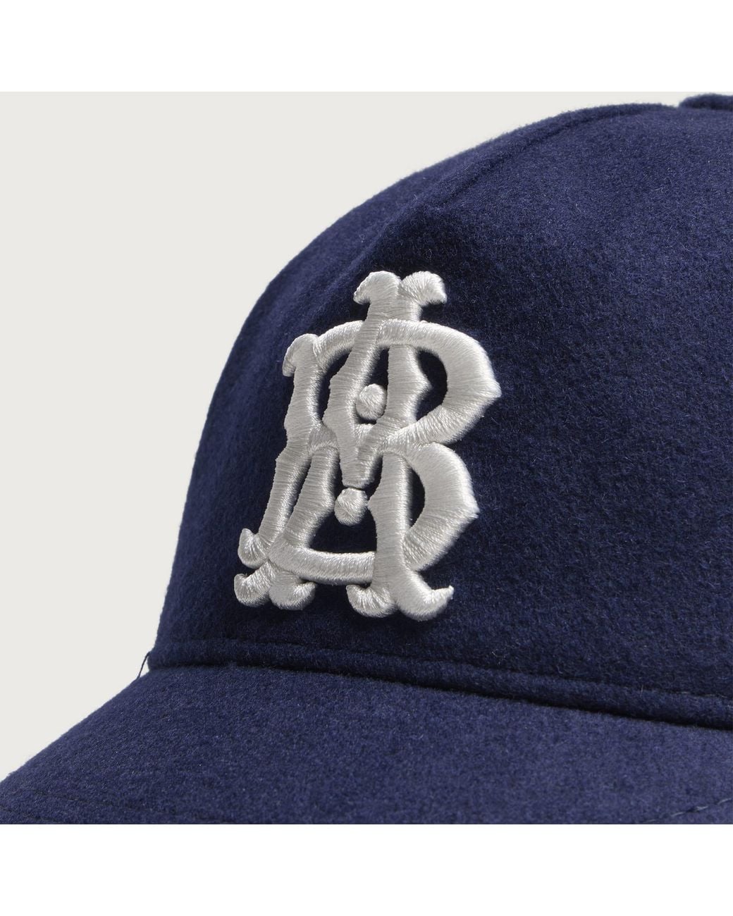 About Blank Blue Monogram Cap for men