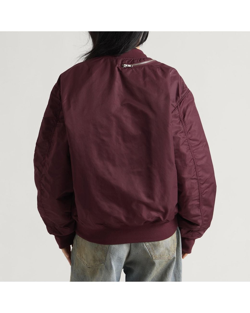 OTTOLINGER Purple Forever Zip Bomber Jacket