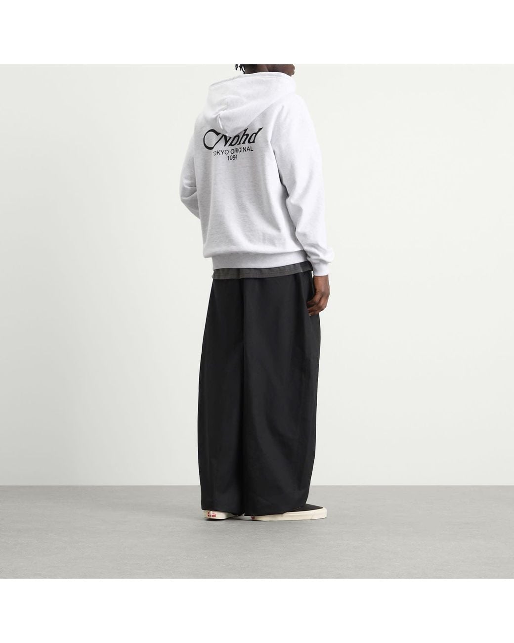 Neighborhood Staple Logo Zip Hoodie in White for Men | Lyst