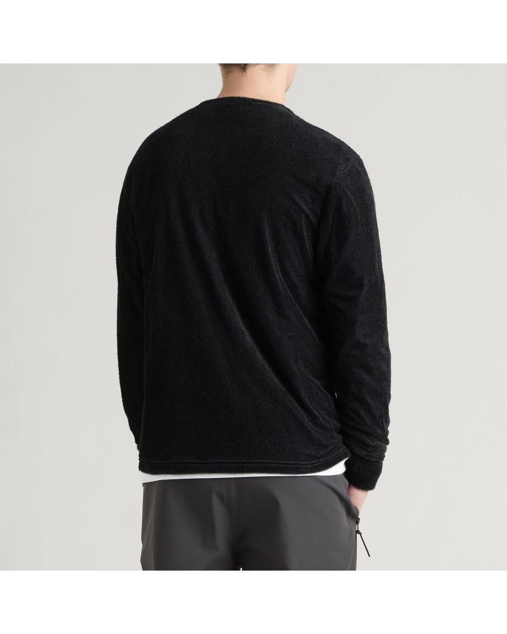 Montbell Black Thermo-Up Long Sleeve T-Shirt for men